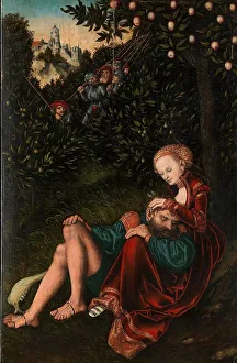 Simson, Samson and Delilah, painting by Lucas Cranach the Elder
