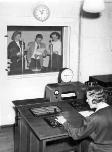 Singers in the recording studio