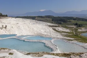 Sintered limestone terraces of Pamukkale