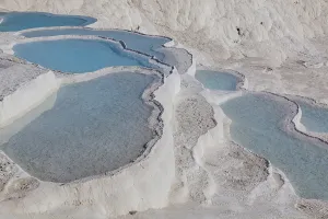 Sintered limestone terraces of Pamukkale