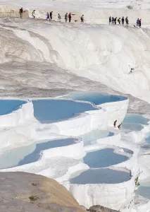 Sintered limestone terraces of Pamukkale