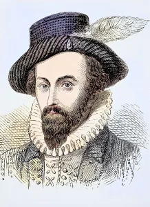 Sir Walter Raleigh, ca. 1554 to 1618