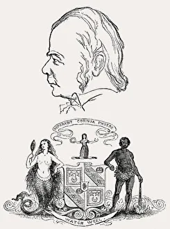 Sir Walter Scott and his coat of arms