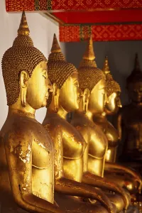 Sitting Buddha close up statues close up