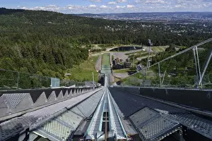 Former ski jump, Holmenkollen, Oslo, Norway
