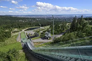 Former ski jump, Holmenkollen, Oslo, Norway