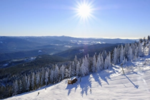 Ski slope, Big Arber, Bavarian Forest