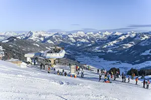 Skier at the Kaelbersalven lift