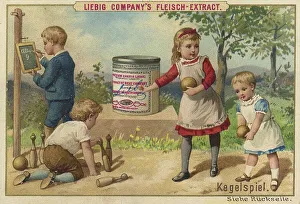 Skittles, digitally restored reproduction of a public domain collector's picture from ca 1900
