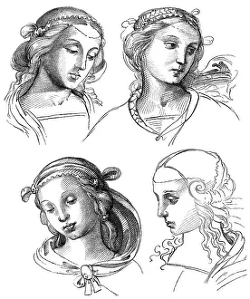 Skizzen des italienischen Malers und Architekten Raphael
