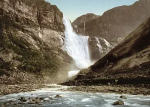 Skjeggedalsfos, Odde, Odda, Hardangerfjord