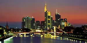 Skyline, Frankfurt am Main, Hesse, Germany, Europe