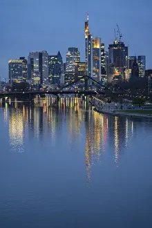 Skyline of Frankfurt am Main, skyscrapers
