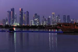 Skyline of New Town business district