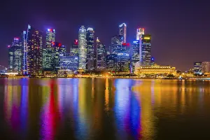 Skyline, Night Scene, Downtown