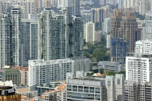 Skyscrapers, seen from the Central Area