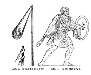 Slinger, historical illustration