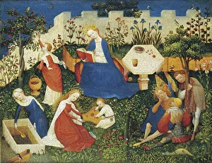 The small garden as paradise, symbolic of the good life of the rich in the Middle Ages
