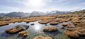 Small lake on the high plateau of the Gurgler Seenplatte