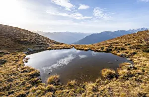 Small mountain lake on the Krahberg