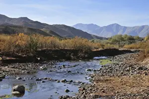 Small river in a barren landscape