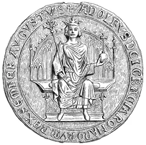 Small Throne Seal of Adolf of Nassau, c