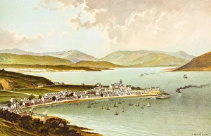 Small town Largs, Firth of Clyde
