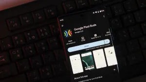 Smartphone displaying Google Pixel Buds app with install option