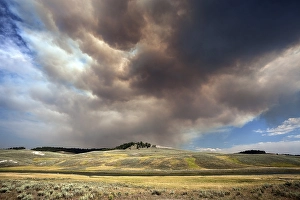 Smoke Clouds, Forest Fire, Yellowstone National Park