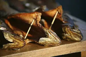 Smoked trout on a counter