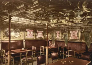 The smoker's cabin on the steamer Maria Theresia