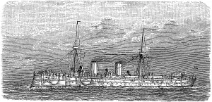 SMS Irene was the type ship of a new class of cruiser corvettes or small cruisers equipped for the first time without