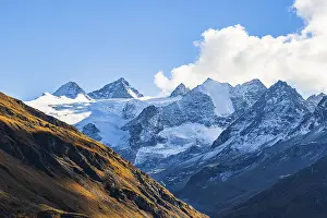 The snow-capped peaks of the Grand Cornier