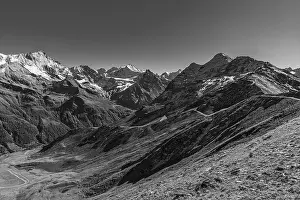 Snow-capped peaks in Val d'Anniviers