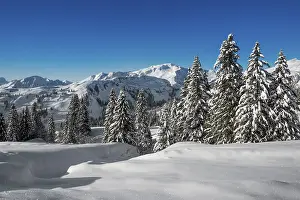 Snow-covered mountain landscape