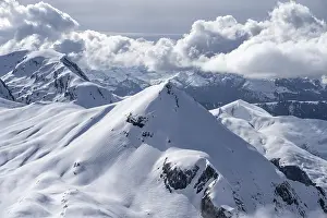 Snow-covered mountain landscape