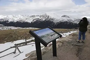 Snow covered mountain view, U.S