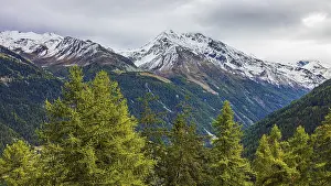 Snow-covered summit of the Weisshorn