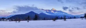 Snow, Wendelstein, Bavaria, Germany, Europe