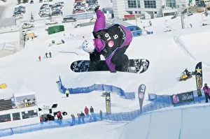 Snowboarders at the LG Snowboard FIS World Cup 2011