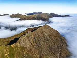 Snowdon Massif from a drone, Snowdon Range