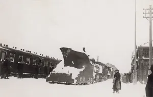 Snowstorm in the 1920s. A snowstorm has hit Southern Sweden and the Scania region