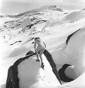 In the snowy mountains 1940s