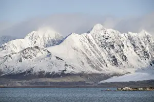 Snowy mountains, Spitsbergen, Svalbard