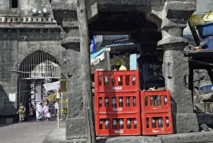 Soft drink trays at jyotiba temple