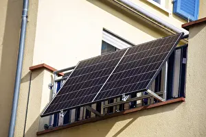 Solar cells on an apartment building