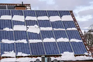 Solar roof, solar modules on a roof