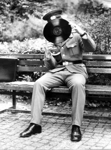 Soldier, Volksarmist with record, ca