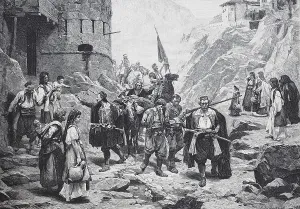 Soldiers coming home from a patrol