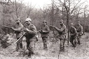 Six soldiers on patrol